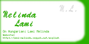 melinda lami business card